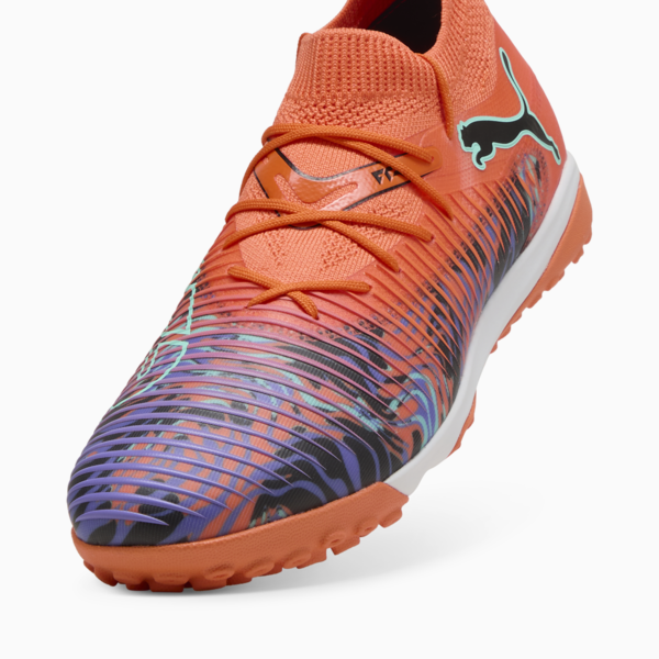 Tacos de fútbol FUTURE 8 MATCH CREATIVITY TT, Orange Poppy-PUMA Black-Dark Amethyst-Electric Peppermint, large-MEX