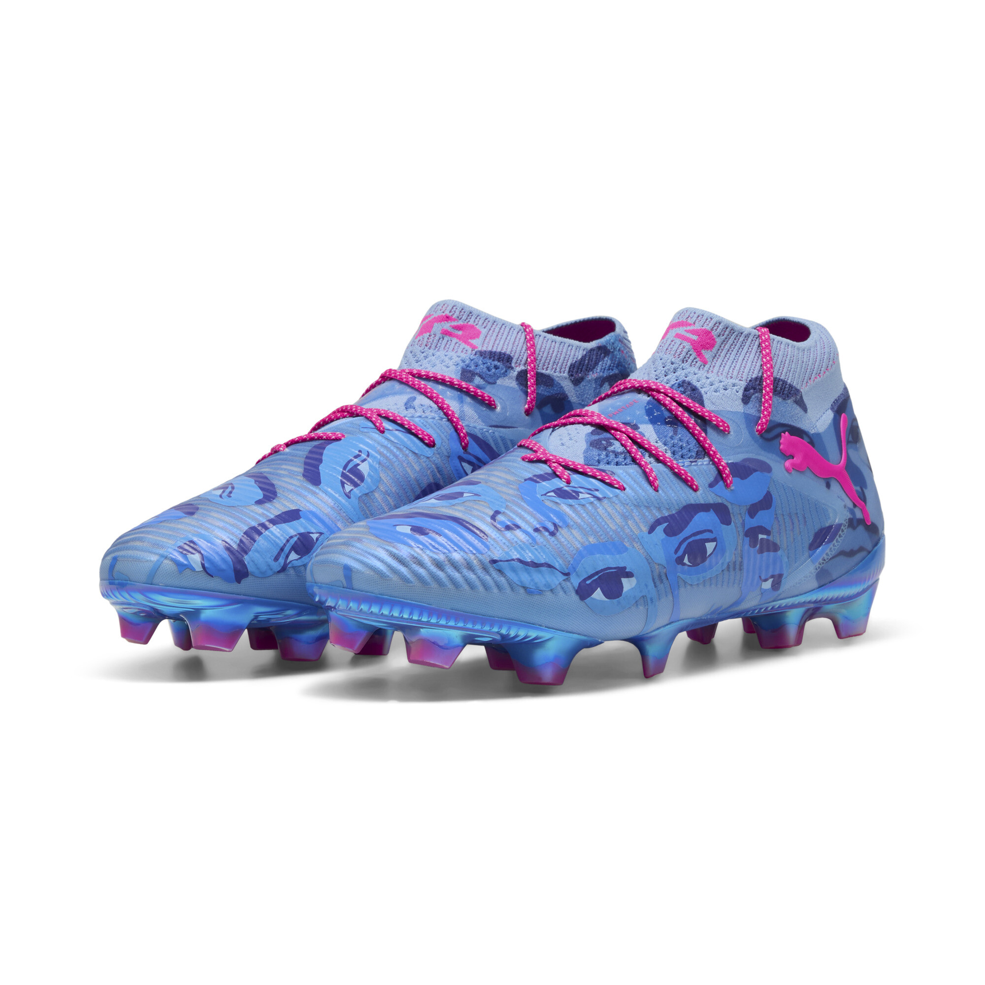 PUMA ULTRA 8 ULTIMATE x KIDSUPER FG uniseks voetbalschoenen, Blauw, Maat 45 thumbnail 6