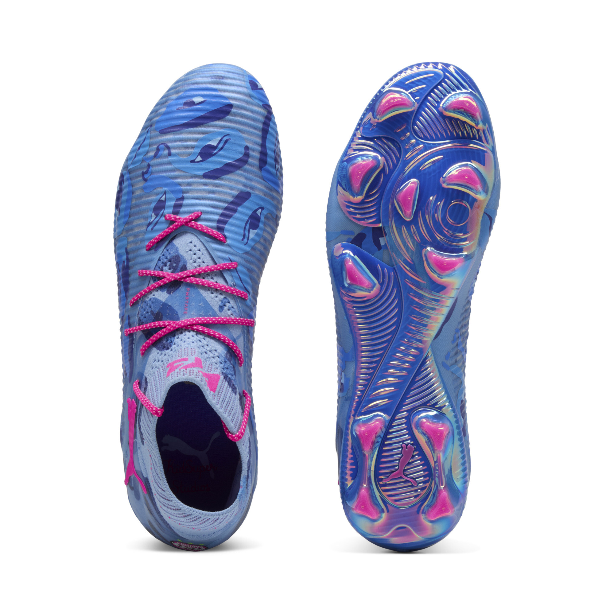 PUMA ULTRA 8 ULTIMATE x KIDSUPER FG uniseks voetbalschoenen, Blauw, Maat 45 thumbnail 4