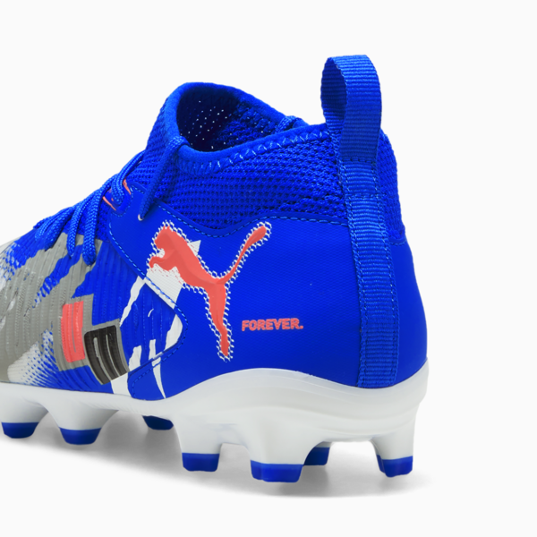 Tacos de fútbol FUTURE 8 MATCH FOREVER FG/AG para adolescentes, PUMA White-Ultra Blue-Feather Gray-PUMA Black-Glowing Red, large-MEX
