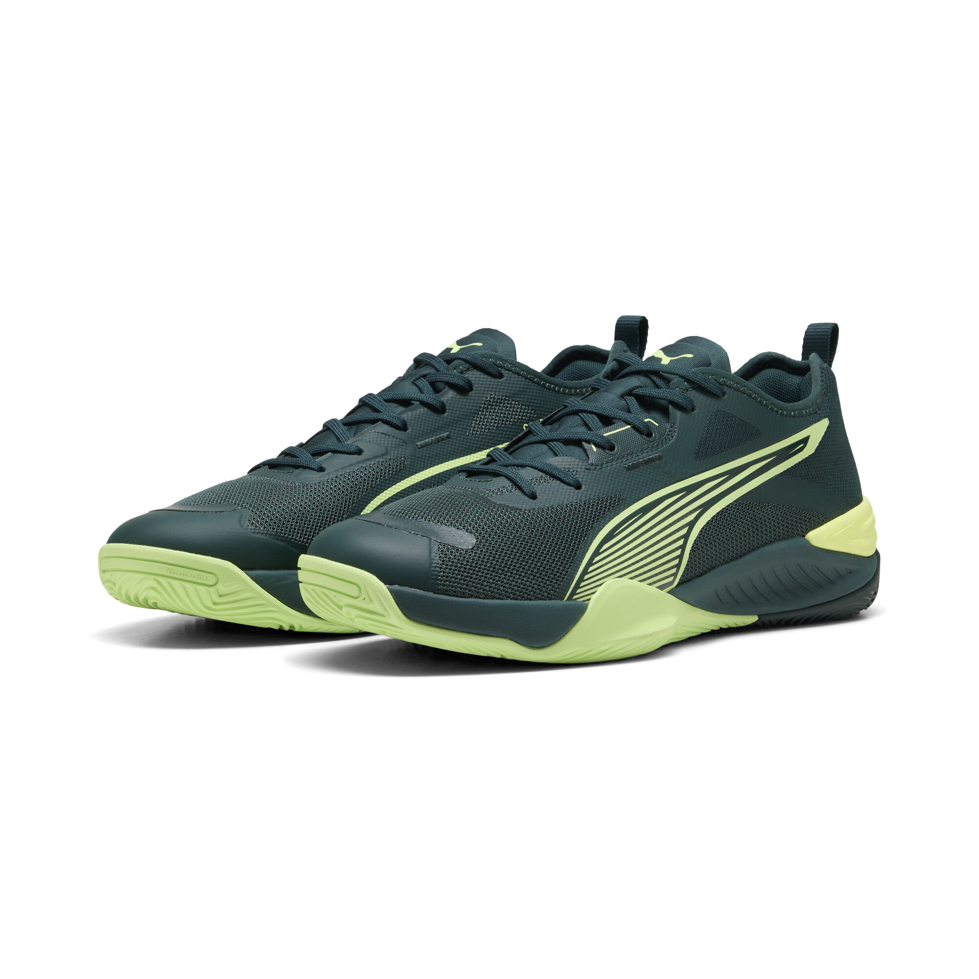 PUMA Eliminate NITROâ¢ SQD uniseks handbalschoenen, Groen, Maat 41 thumbnail 6