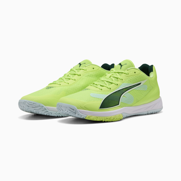 Accelerate Turbo 4 Handball Shoes Unisex, Fizzy Light-Green Terrain-PUMA White-PUMA Silver, large-ZAF