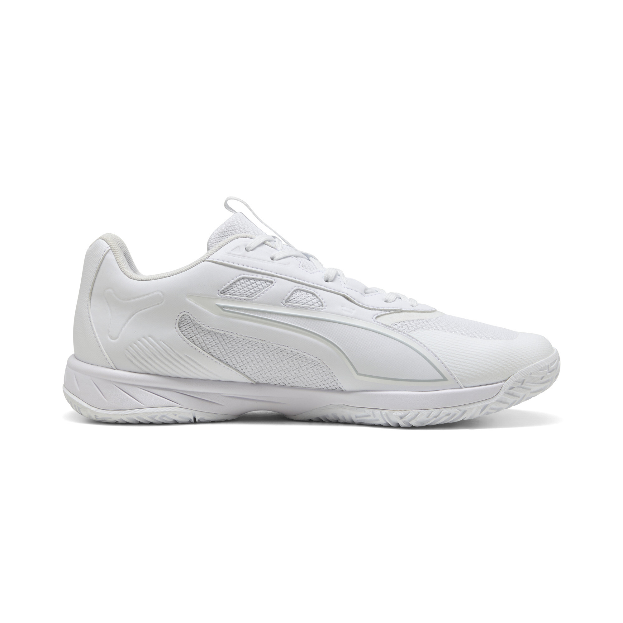 PUMA Accelerate Pro 4 uniseks handbalschoenen, Wit/Zilver, Maat 39 thumbnail 3