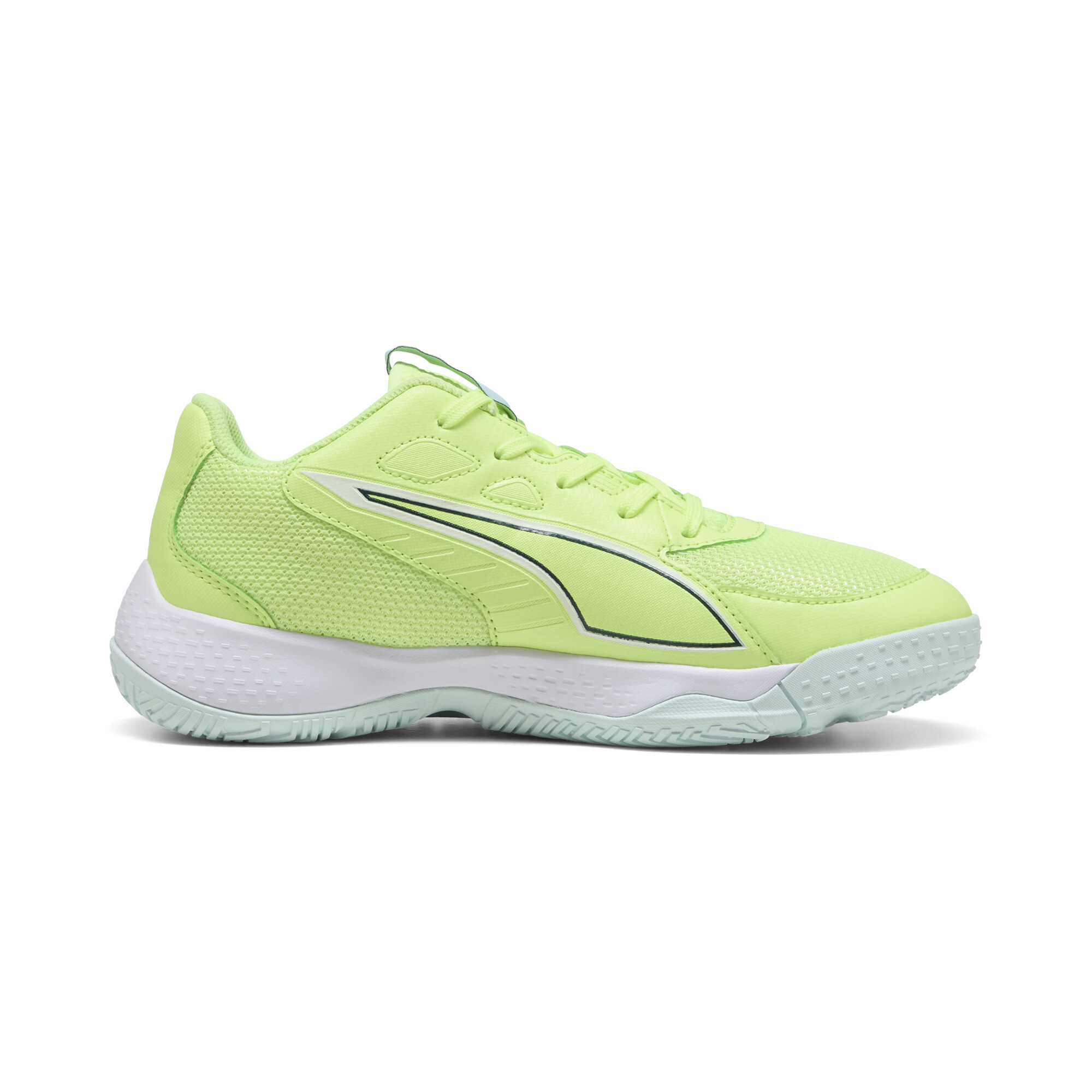 PUMA Accelerate 4 handbalschoenen, Groen/Wit, Maat 35 thumbnail 3