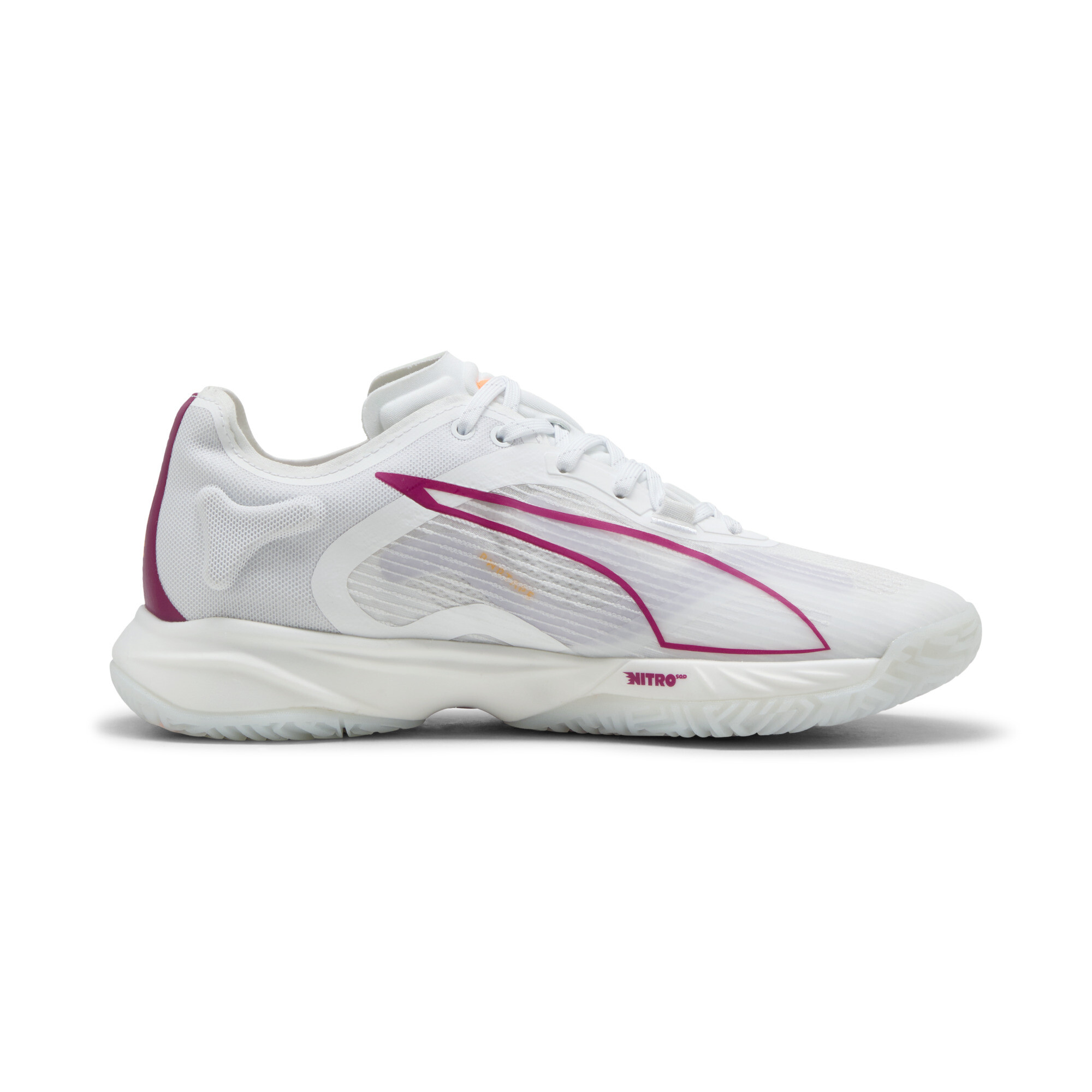 PUMA Accelerate NITROâ¢ SQD 4 handbalschoenen voor Dames, Wit, Maat 37 thumbnail 3