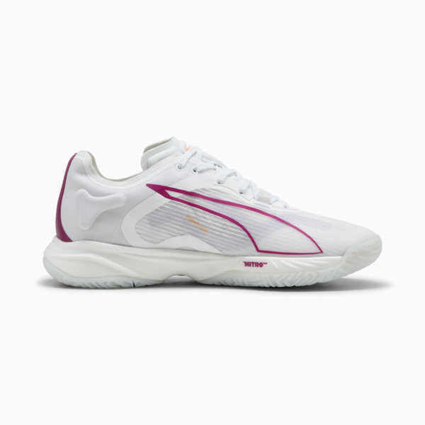 Accelerate NITRO™ SQD 4 Handball Shoes Women, PUMA White-Berry-Lilac Crush-Haute Tropic-Heat Fire, large-ZAF
