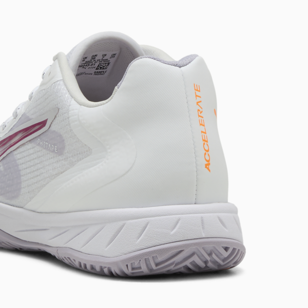 Accelerate Turbo 4 Handball Shoes Women, PUMA White-Berry-Lilac Crush-Heat Fire, large-ZAF