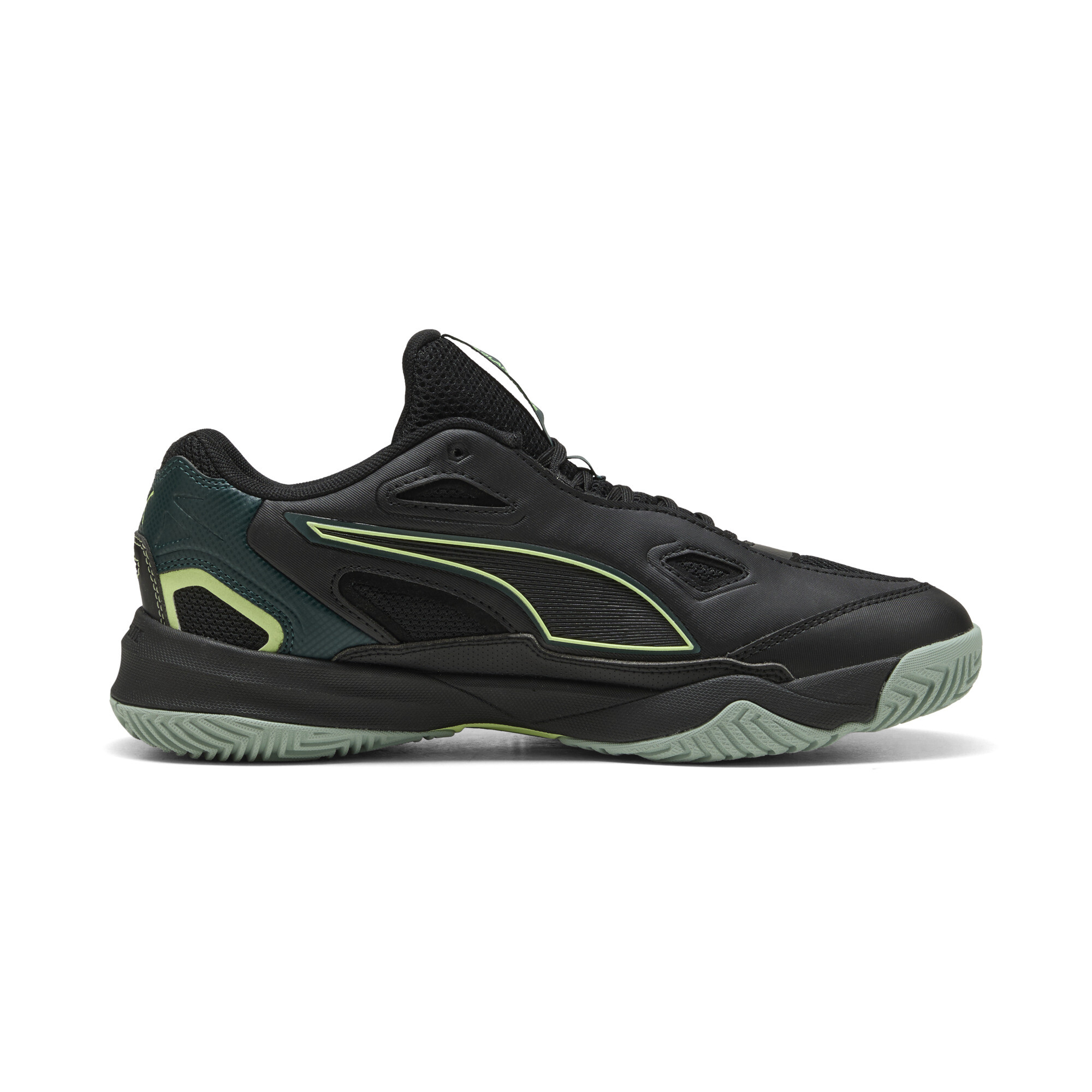 PUMA Solarstrike 4 handbalschoenen heren, Groen/Zwart, Maat 46 thumbnail 3