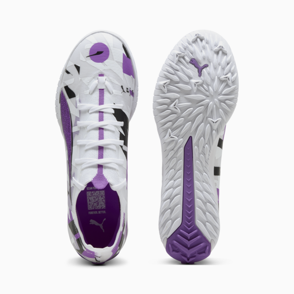 ULTRA 5 MATCH FOREVER TT Football Boots Unisex, PUMA White-Pure Magenta-Feather Gray-PUMA Black, large-MEX