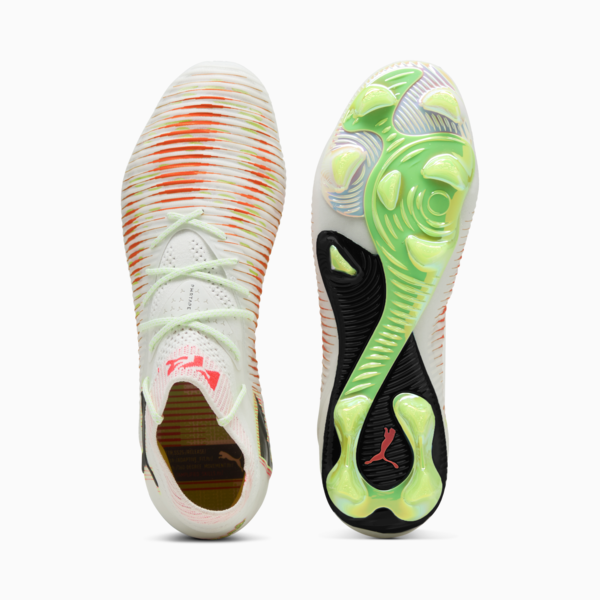 Tacos de fútbol FUTURE 8 ULTIMATE FG/AG, PUMA White-PUMA Black-Lime Squeeze-Green Glare, large-MEX
