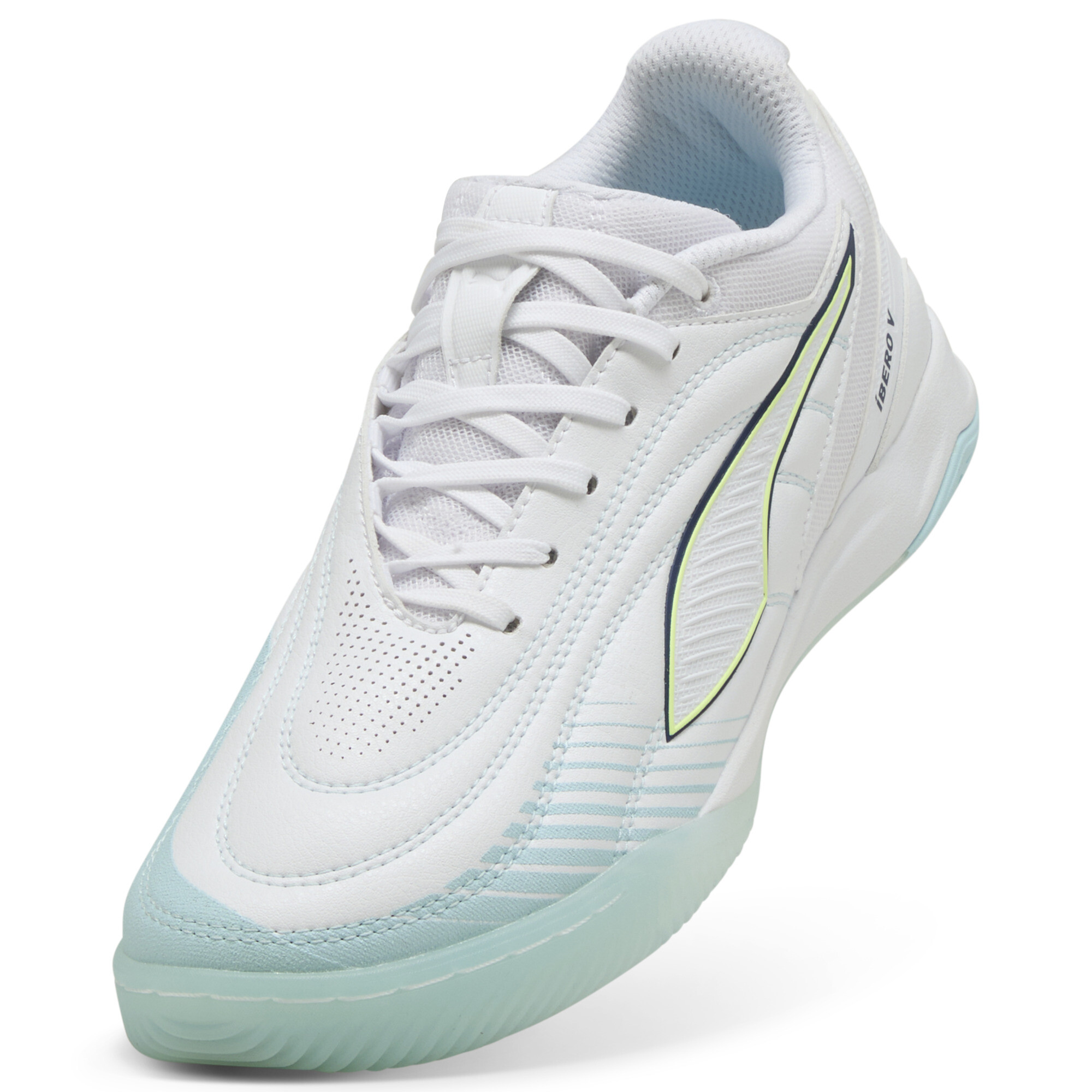 PUMA IBERO uniseks futsalschoenen, Wit, Maat 40,5 thumbnail 2