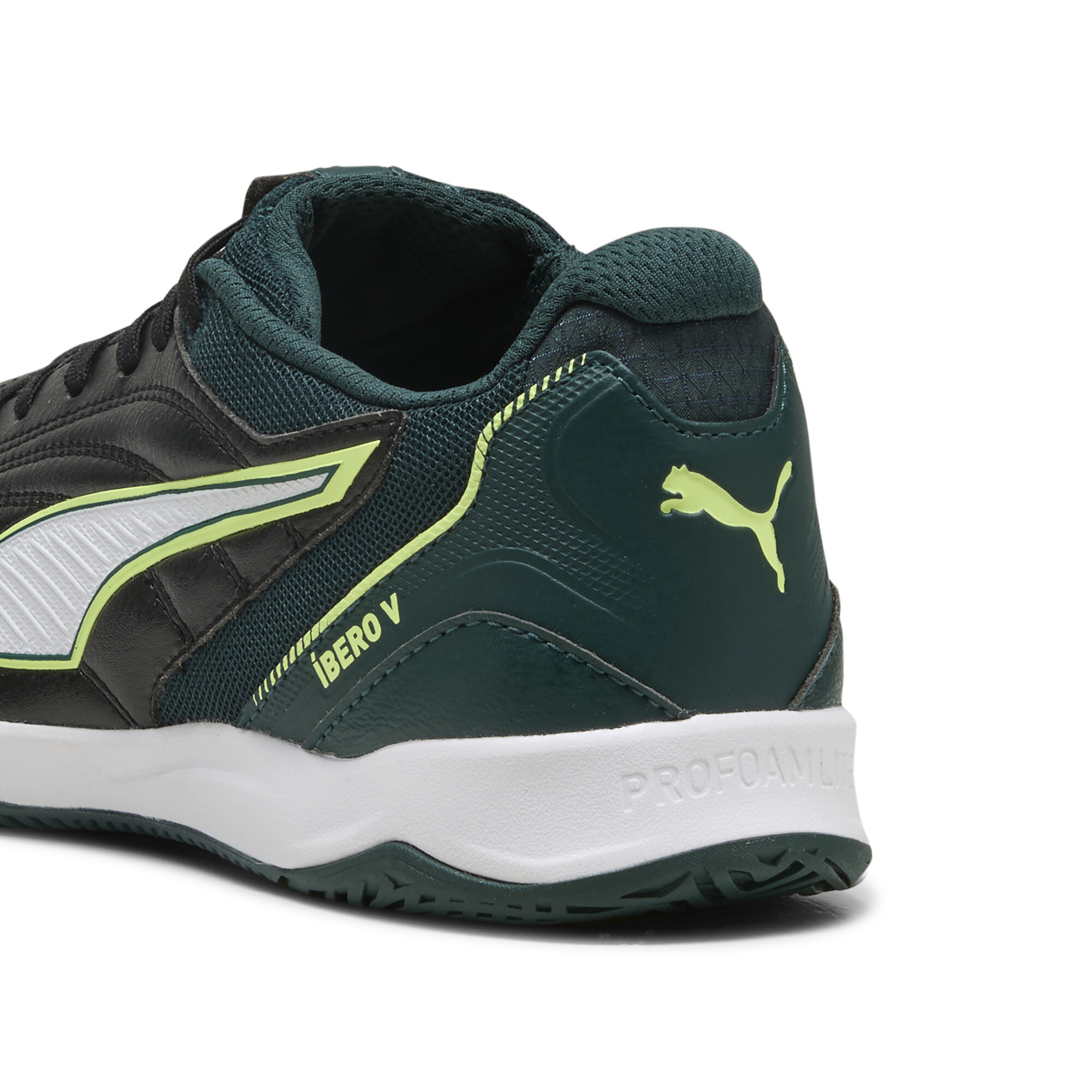 PUMA IBERO uniseks futsalschoenen, Groen/Zwart, Maat 41 thumbnail 5