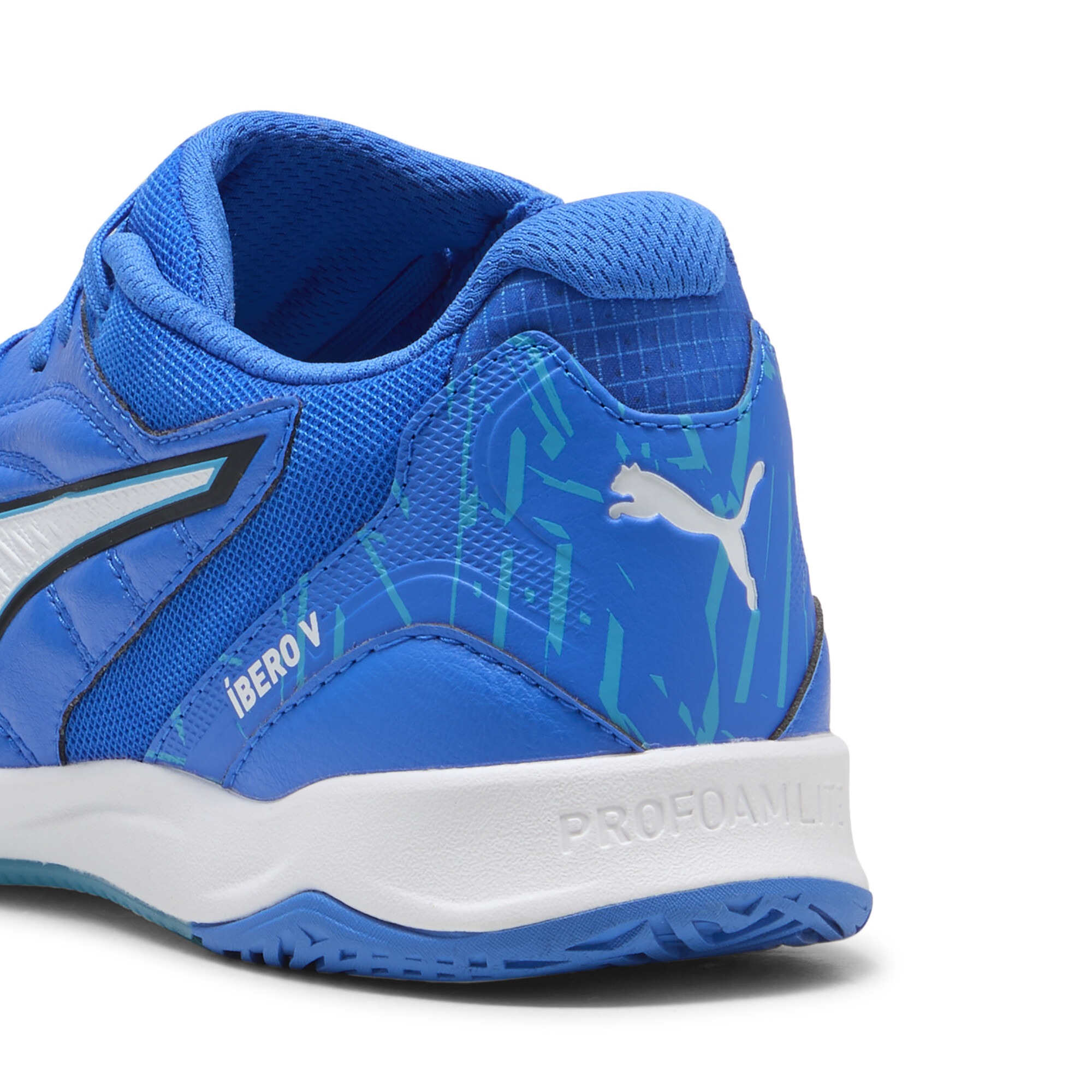 PUMA IBERO uniseks futsalschoenen, Blauw/Wit, Maat 47 thumbnail 5