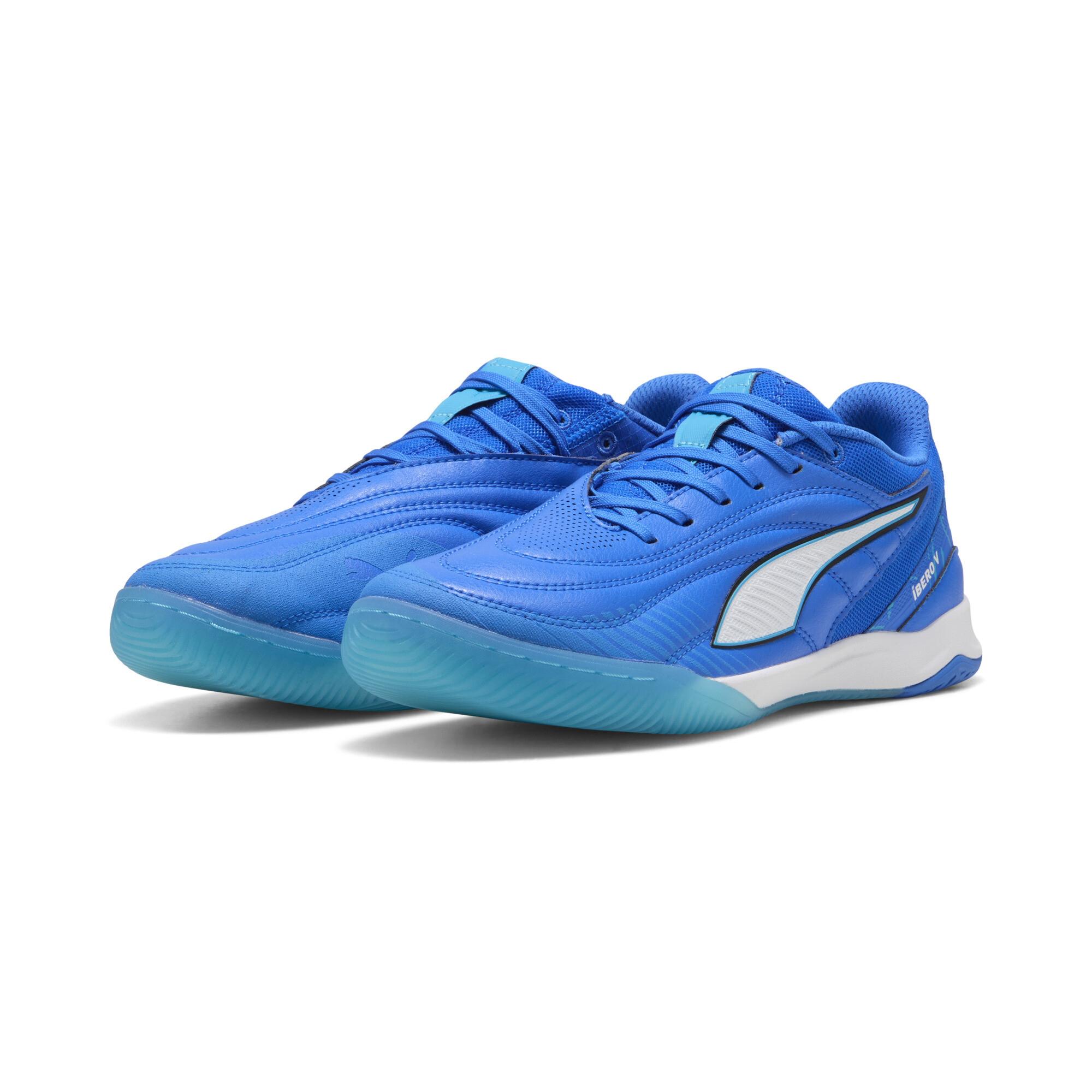 PUMA IBERO uniseks futsalschoenen, Blauw/Wit, Maat 47 thumbnail 6