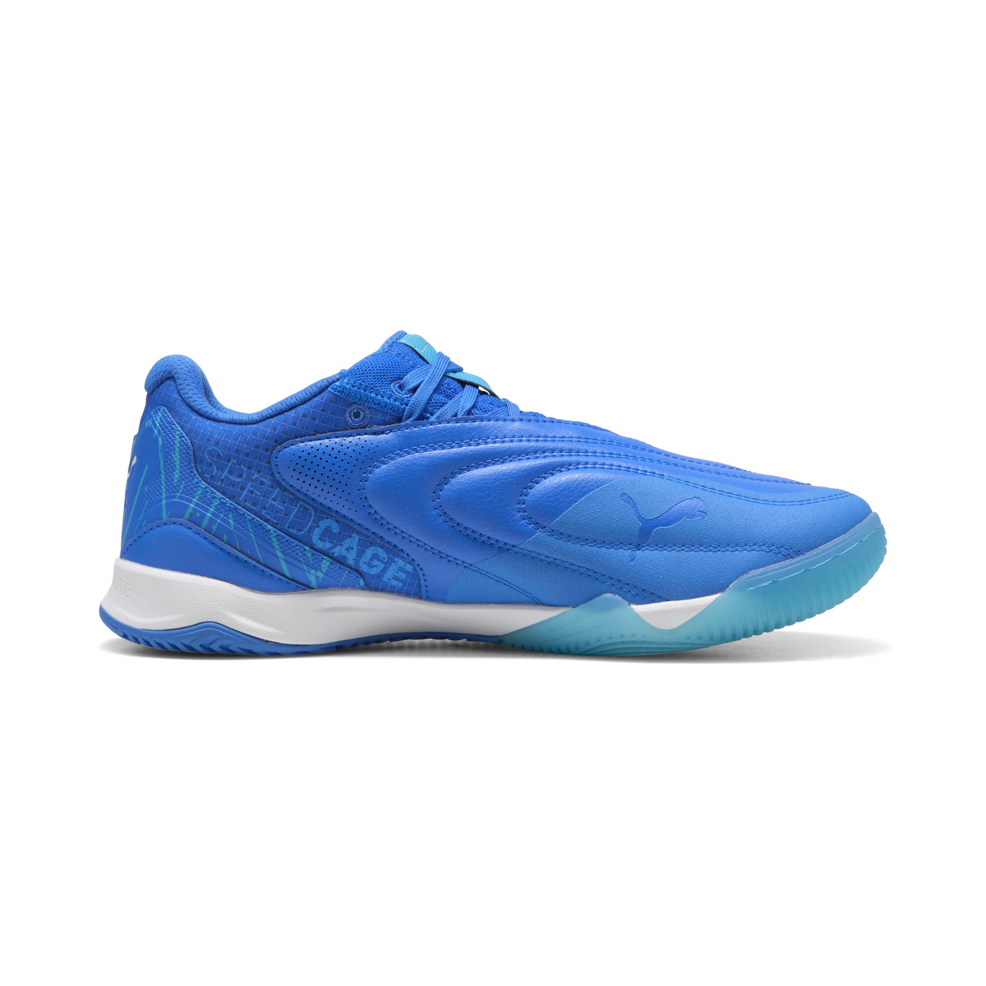 PUMA IBERO uniseks futsalschoenen, Blauw/Wit, Maat 47 thumbnail 3