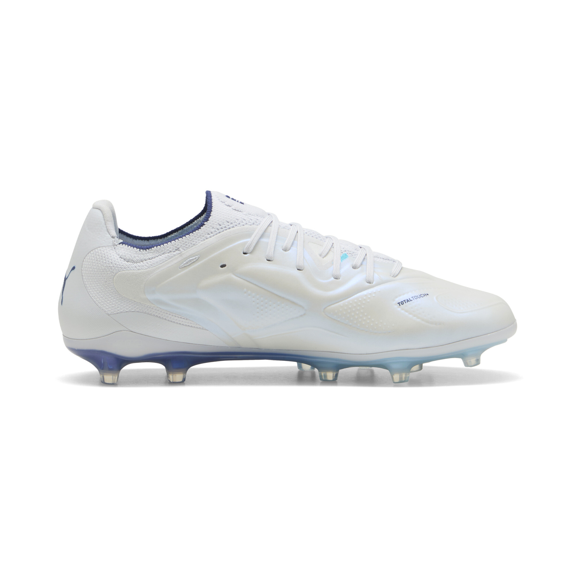 PUMA KING 20 ULTIMATE FG/AG uniseks voetbalschoenen, Blauw/Zilver, Maat 48 thumbnail 3
