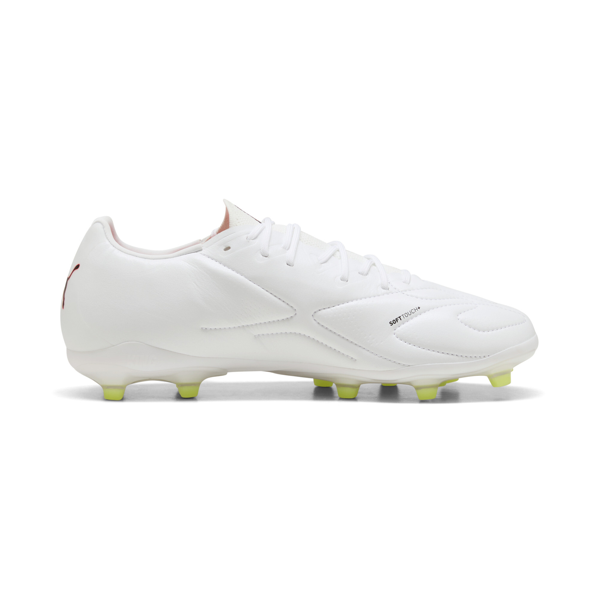 PUMA KING 20 MATCH FG/AG uniseks voetbalschoenen, Rood/Geel/Wit, Maat 40,5 thumbnail 3