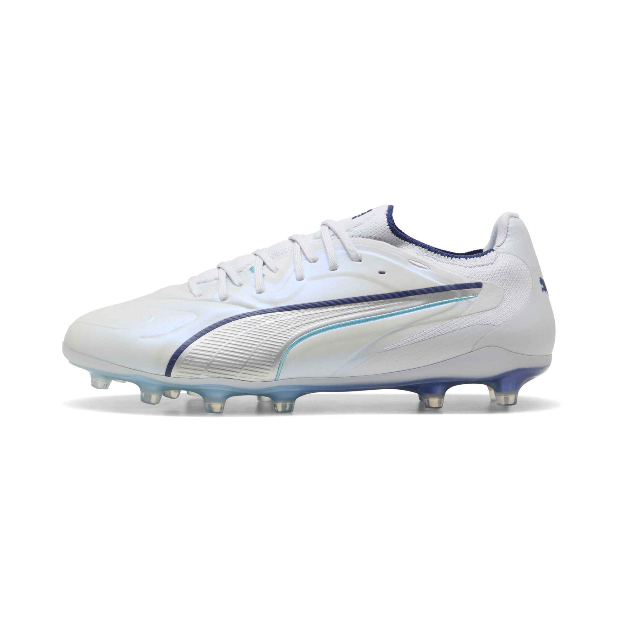 PUMA KING 20 ULTIMATE FG/AG voetbalschoenen voor Dames, Blauw/Zilver, Maat 40
