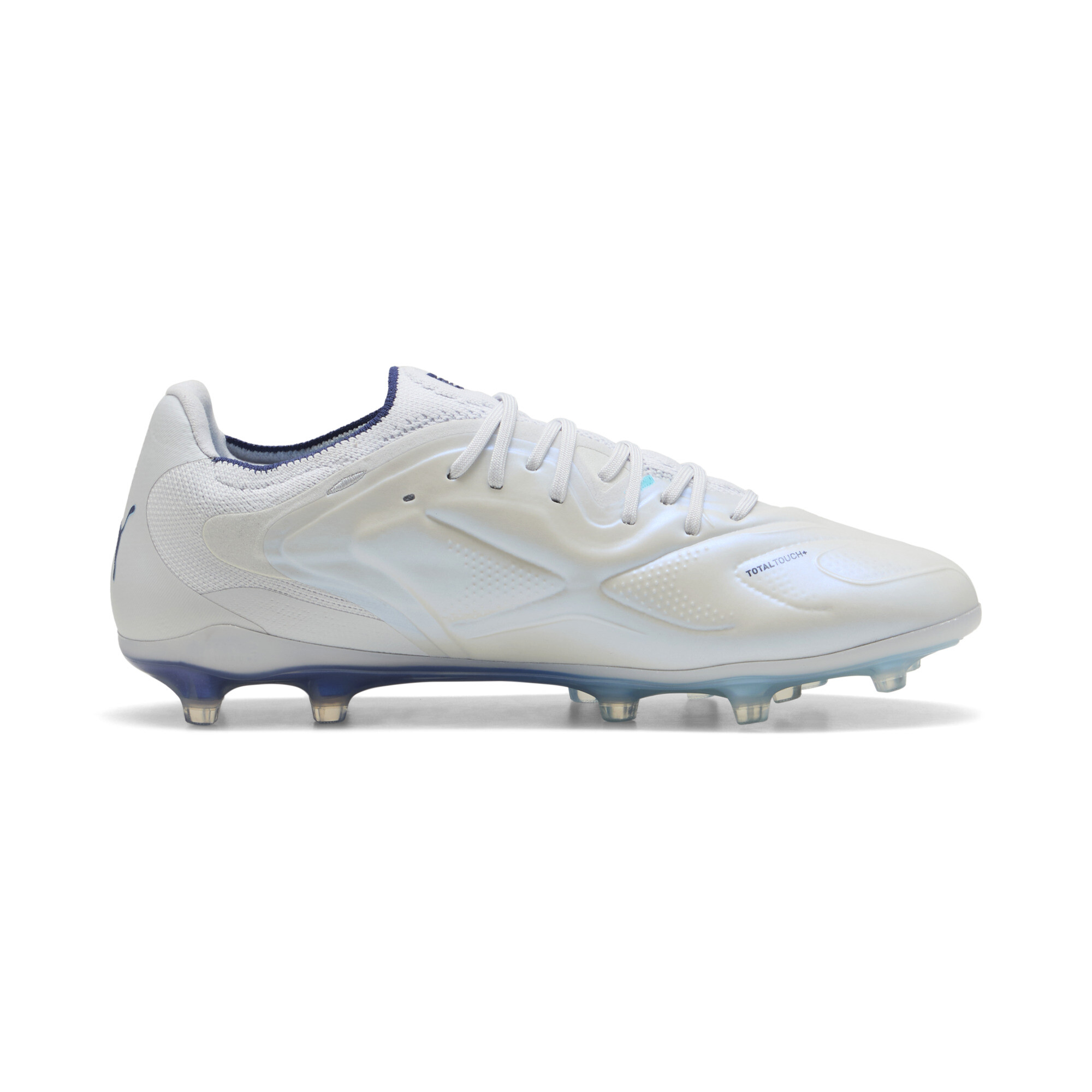 PUMA KING 20 ULTIMATE FG/AG voetbalschoenen voor Dames, Blauw/Zilver, Maat 40 thumbnail 3