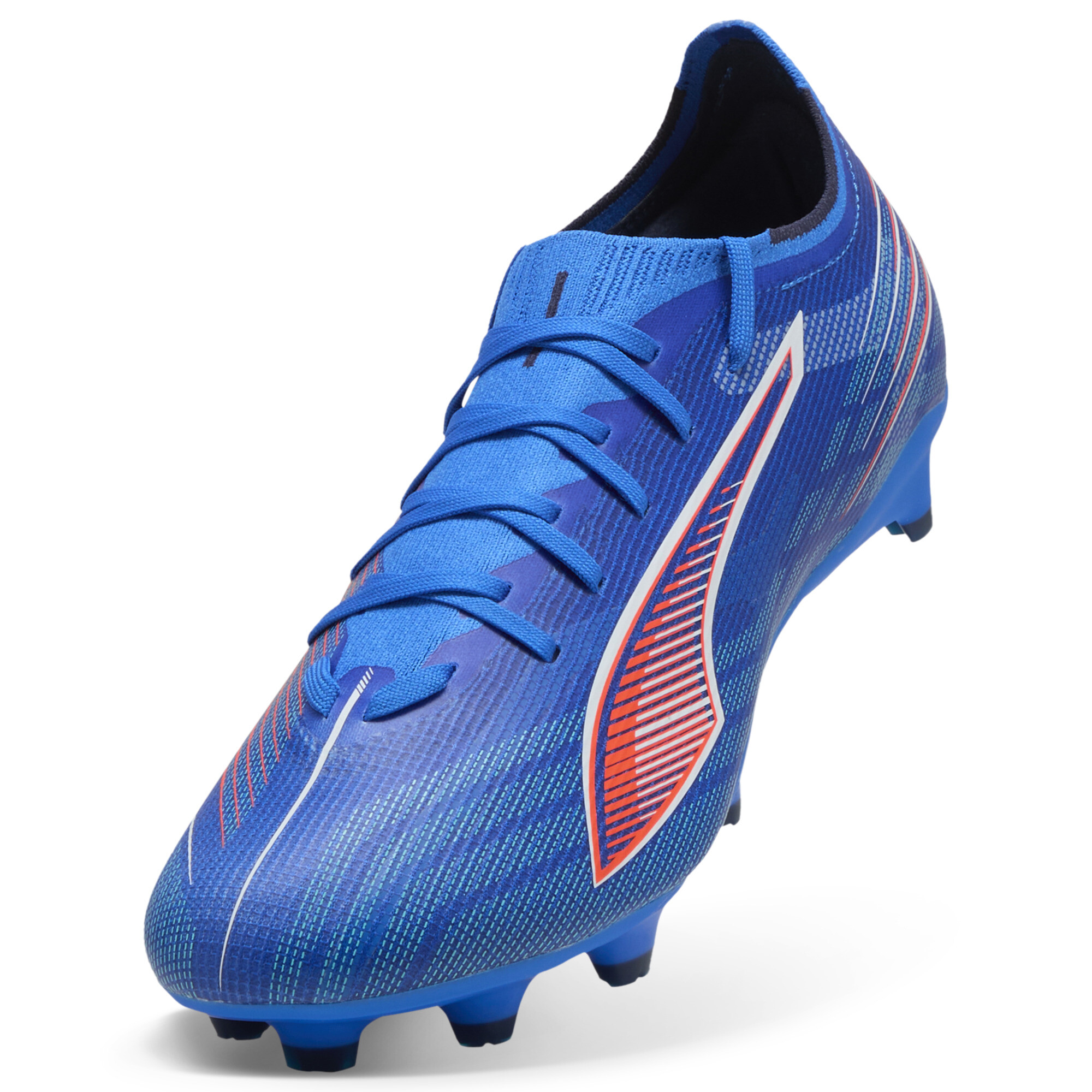 PUMA ULTRA 6 MATCH FG/AG uniseks voetbalschoenen, Blauw/Rood/Wit, Maat 48 thumbnail 2