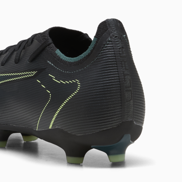 Tacos de fútbol ULTRA 6 MATCH FG/AG, PUMA Black-Fizzy Light-Green Terrain, large-MEX