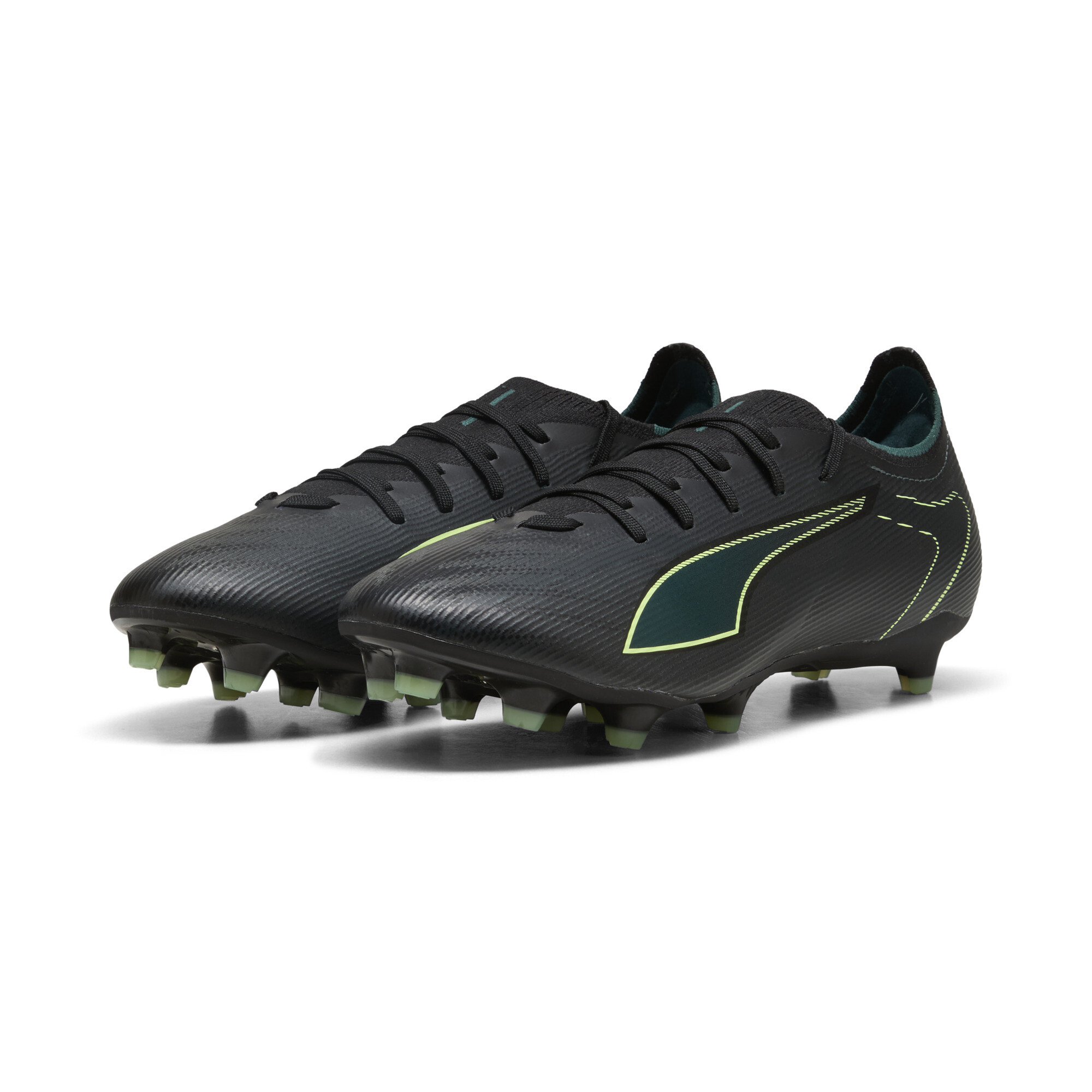 PUMA ULTRA 6 MATCH FG/AG uniseks voetbalschoenen, Groen/Zwart, Maat 43 thumbnail 6