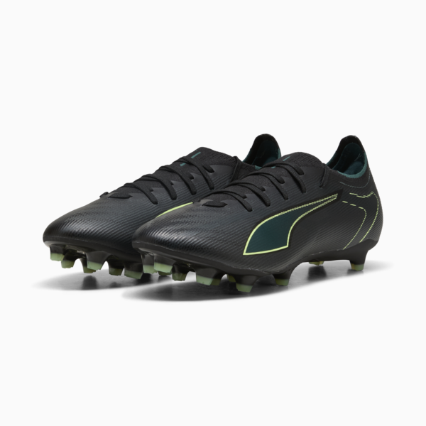ULTRA 6 MATCH FG/AG Football Boots Unisex, PUMA Black-Fizzy Light-Green Terrain, large-ZAF