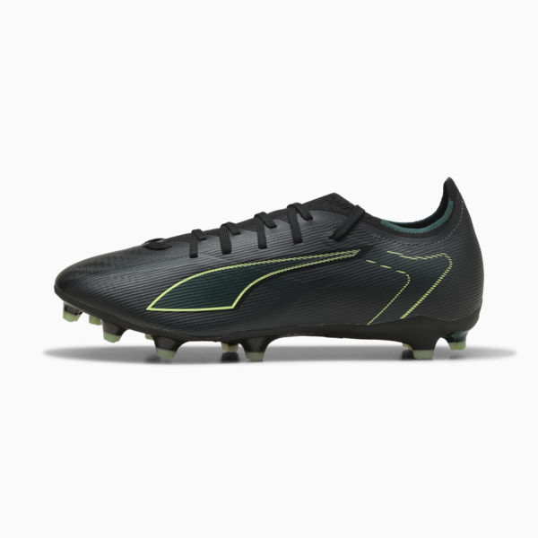 Tacos de fútbol ULTRA 6 MATCH FG/AG, PUMA Black-Fizzy Light-Green Terrain, large-MEX