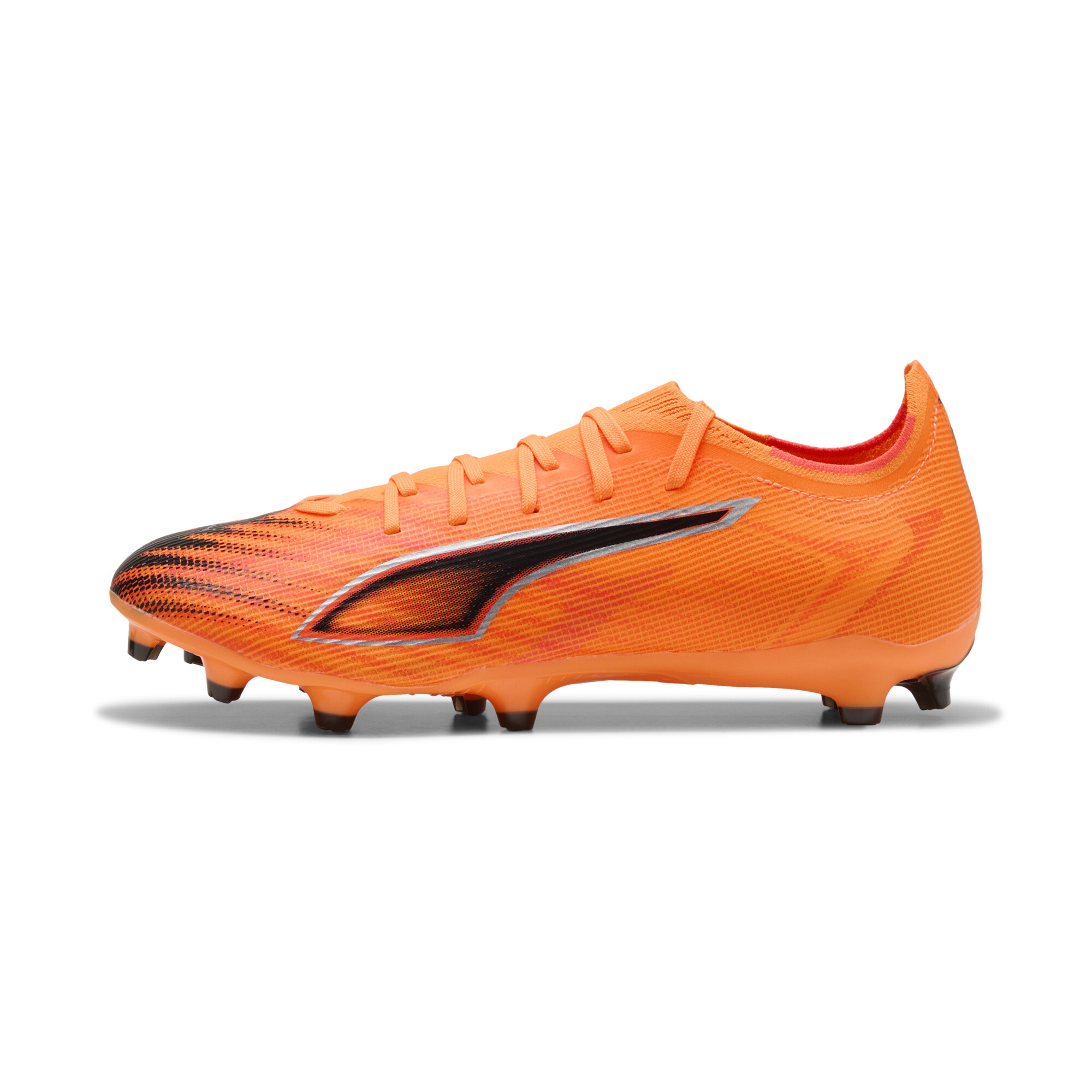 PUMA ULTRA 6 MATCH FG/AG uniseks voetbalschoenen, Zwart/Rood, Maat 47