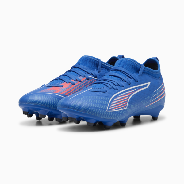 ULTRA 6 MATCH FG/AG Football Boots Youth, Ultra Blue-PUMA White-Glowing Red, large-ZAF
