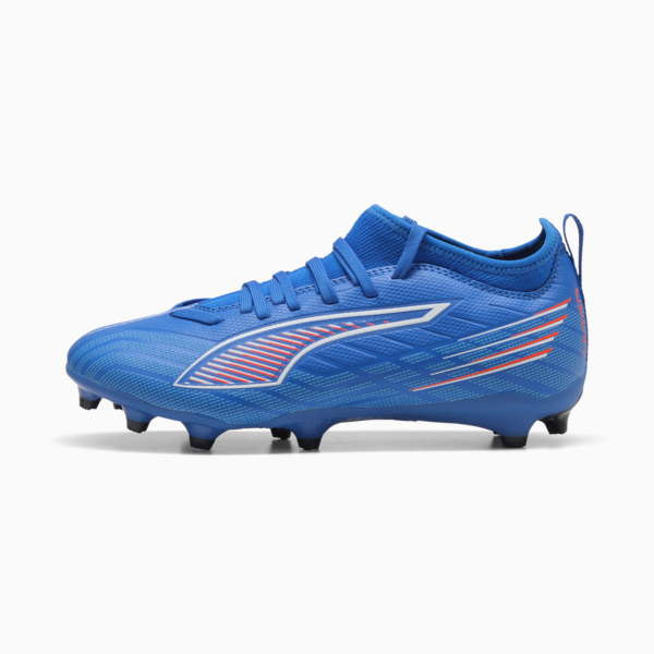 ULTRA 6 MATCH FG/AG Football Boots Youth, Ultra Blue-PUMA White-Glowing Red, large-ZAF