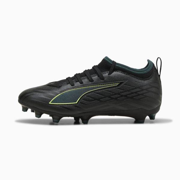 ULTRA 6 MATCH FG/AG Football Boots Youth, PUMA Black-Fizzy Light-Green Terrain, large-ZAF
