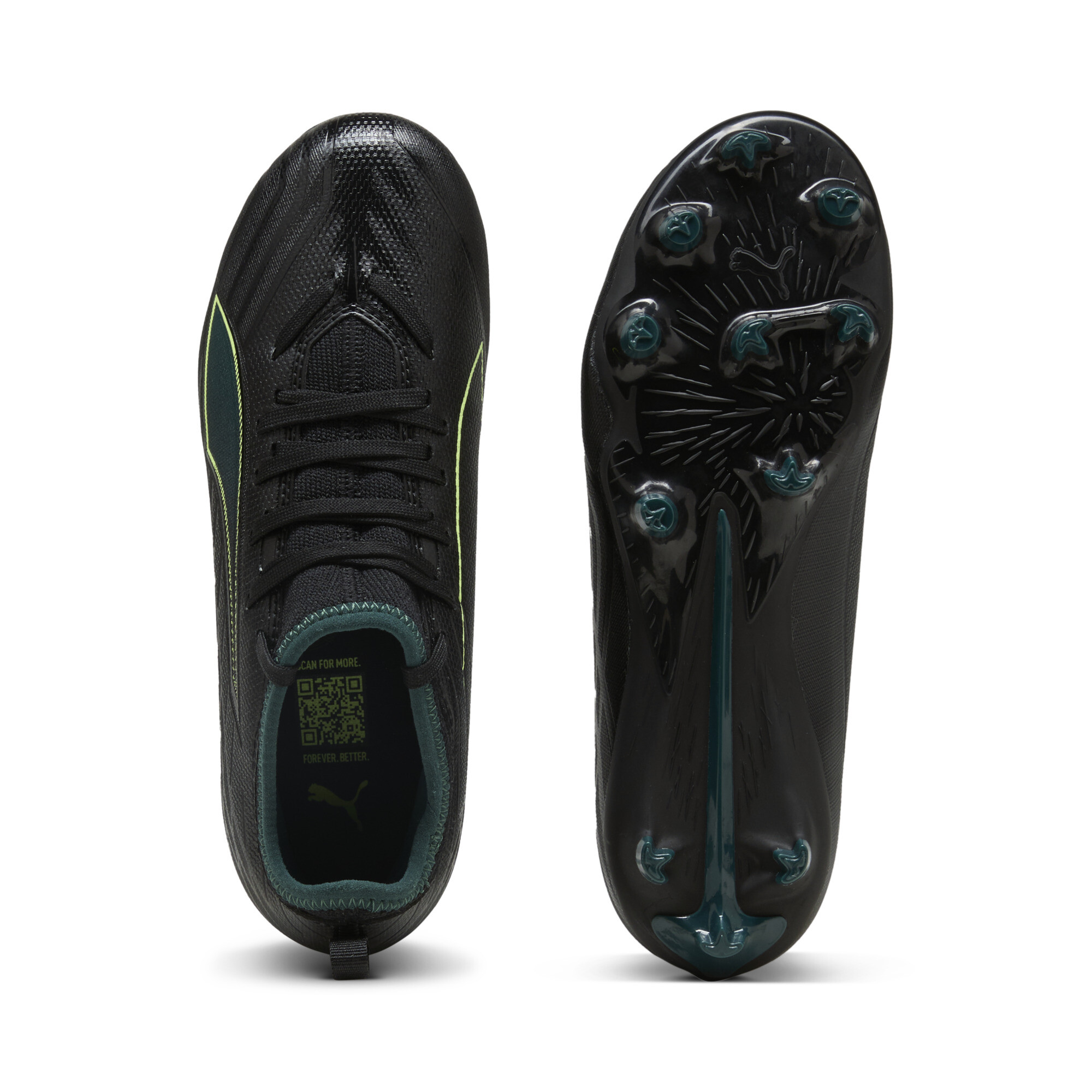 PUMA ULTRA 6 MATCH FG/AG voetbalschoenen, Groen/Zwart, Maat 30 thumbnail 4