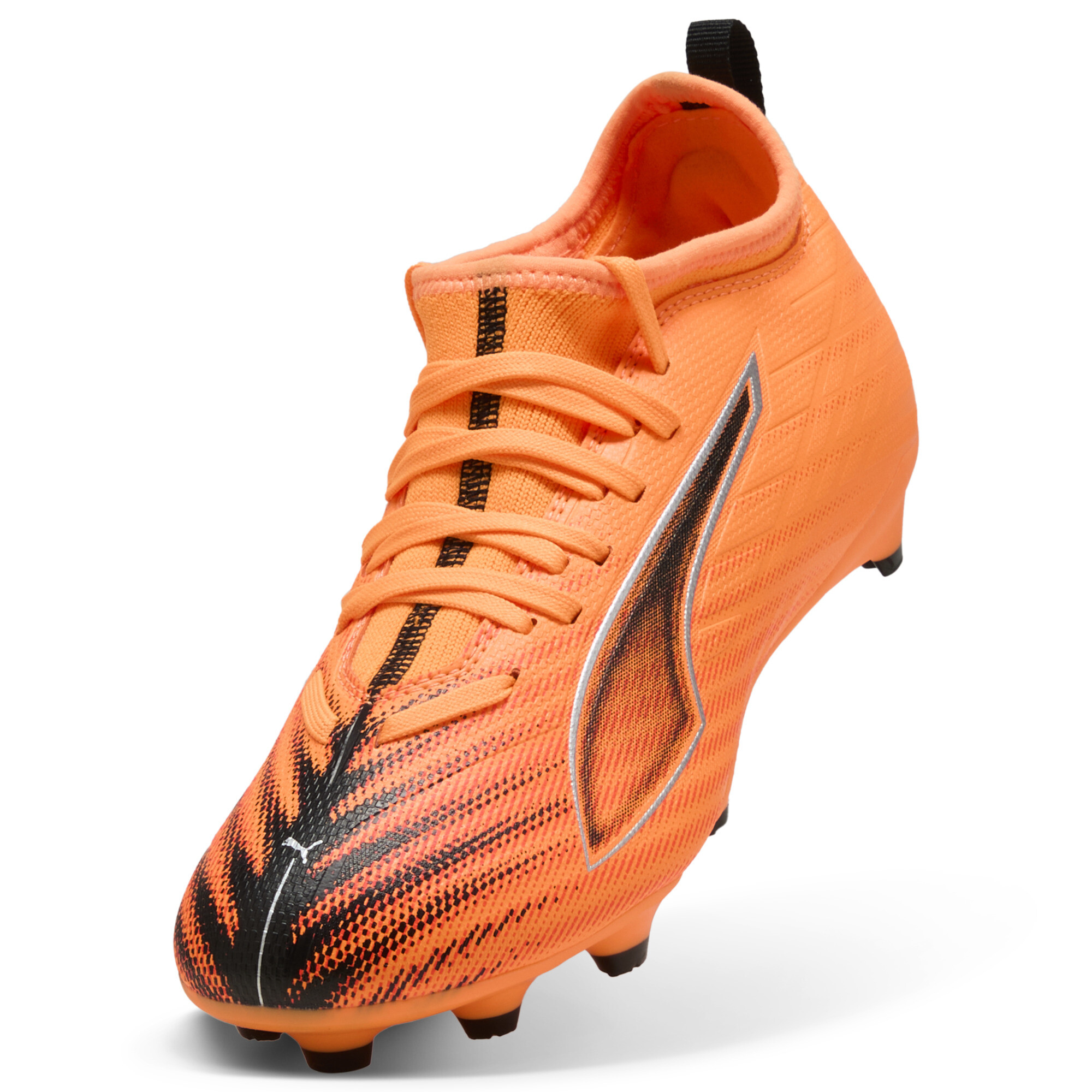 PUMA ULTRA 6 MATCH FG/AG voetbalschoenen, Zwart/Rood, Maat 29 thumbnail 2