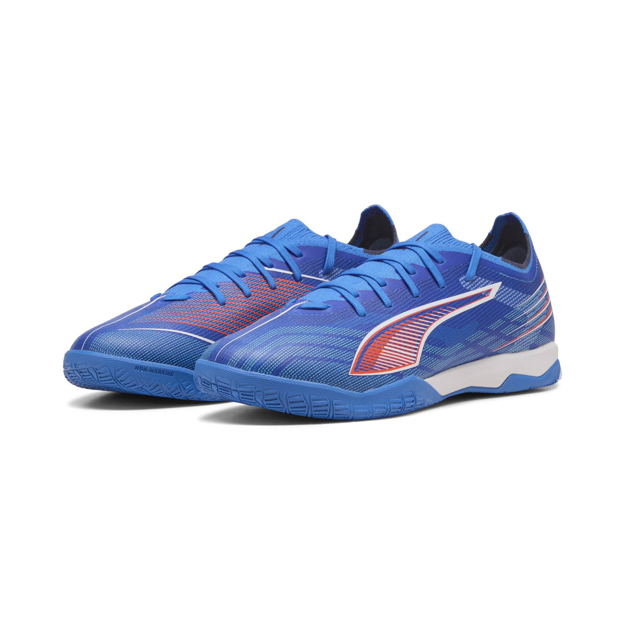 PUMA ULTRA 6 MATCH uniseks futsalschoenen, Blauw/Rood/Wit, Maat 44 thumbnail 6