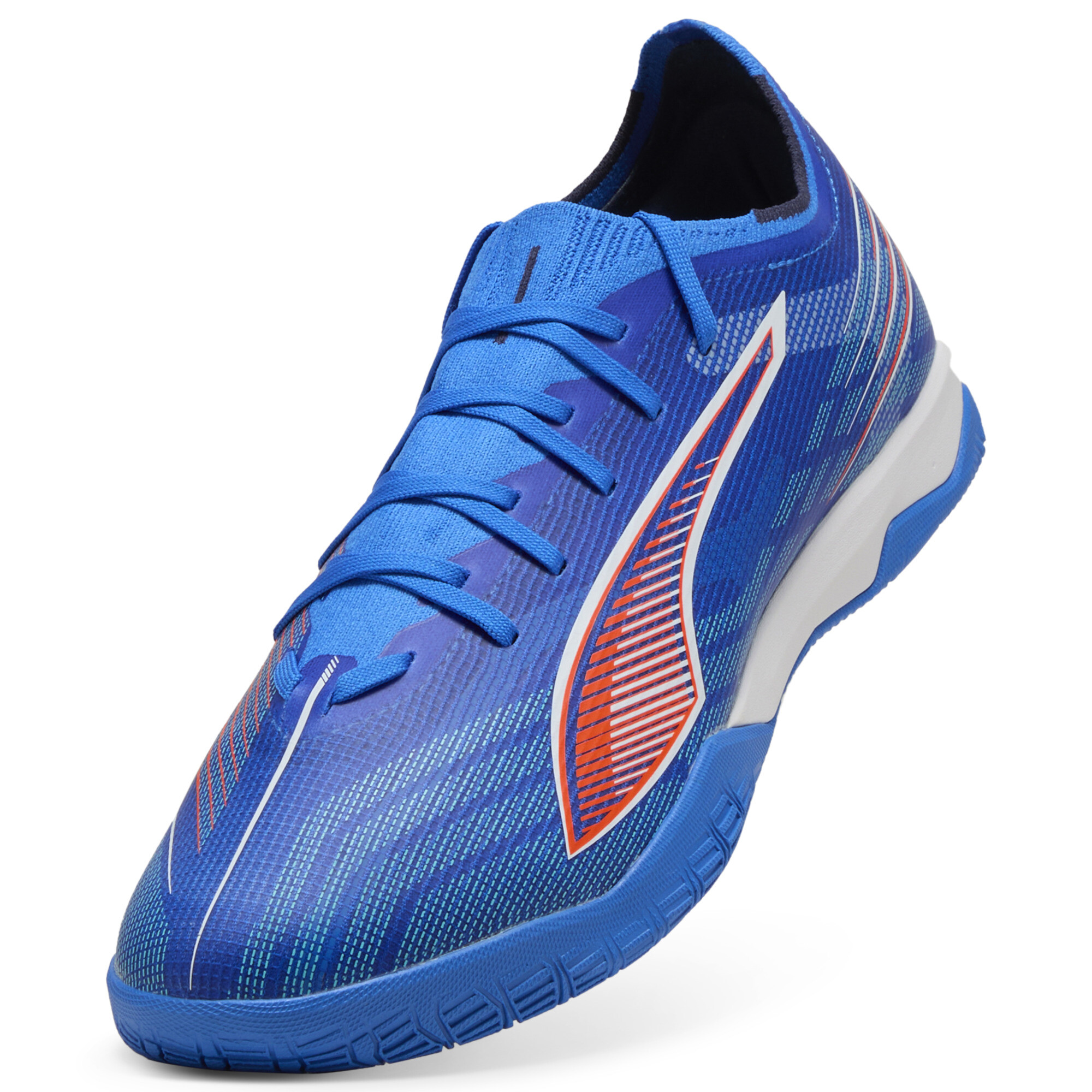 PUMA ULTRA 6 MATCH uniseks futsalschoenen, Blauw/Rood/Wit, Maat 44 thumbnail 2