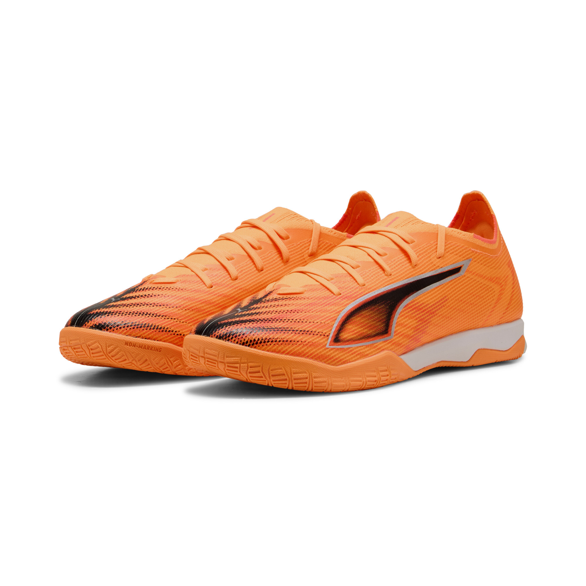 PUMA ULTRA 6 MATCH uniseks futsalschoenen, Zwart/Rood, Maat 45 thumbnail 6