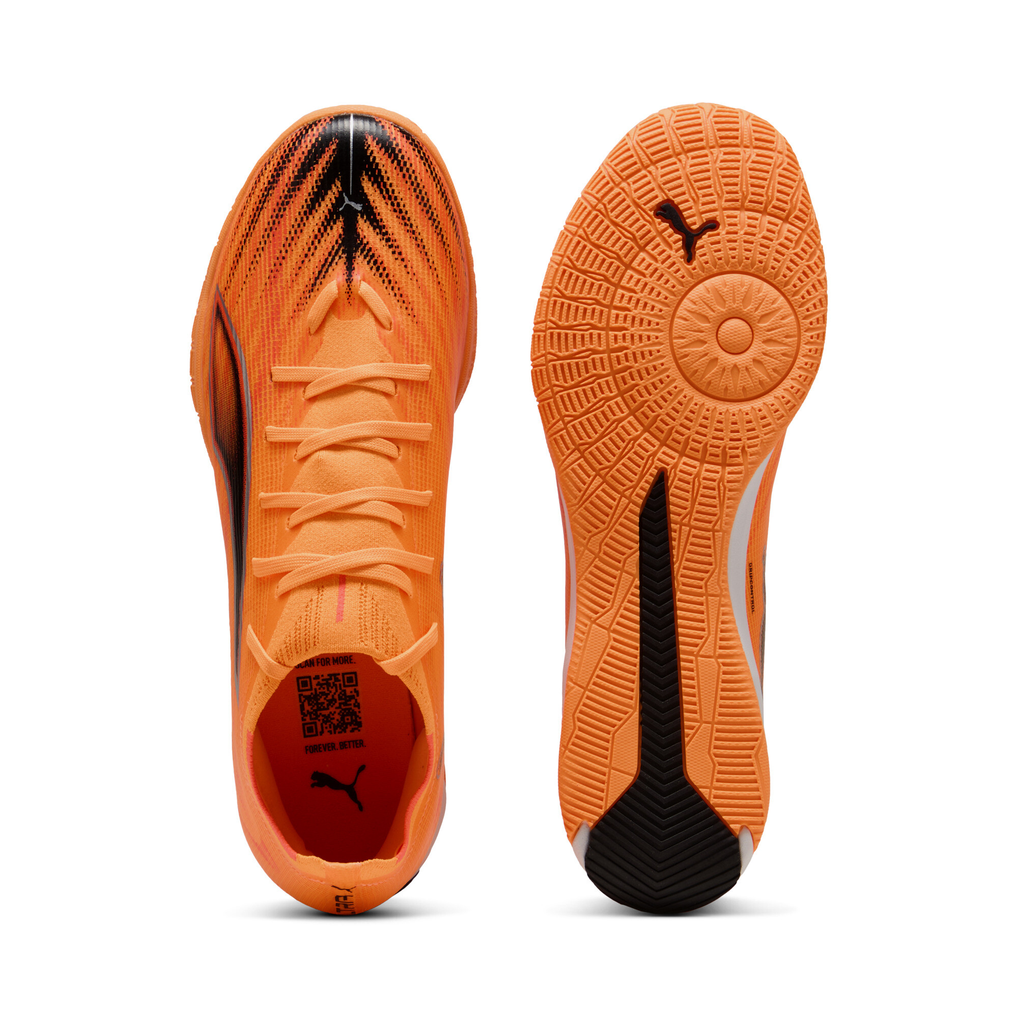 PUMA ULTRA 6 MATCH uniseks futsalschoenen, Zwart/Rood, Maat 45 thumbnail 4