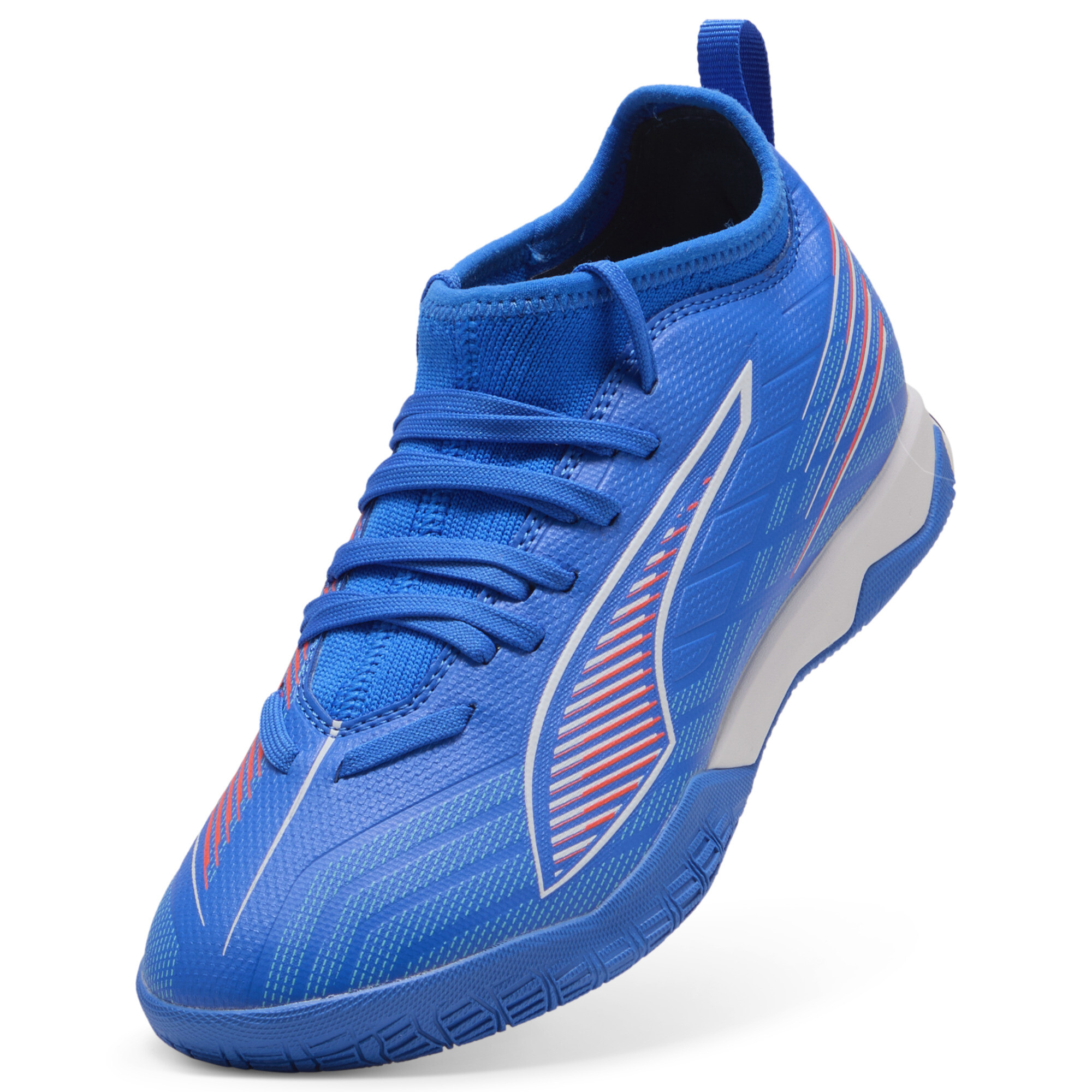 PUMA ULTRA 6 MATCH halfhoge futsalschoenen, Blauw/Rood/Wit, Maat 38,5 thumbnail 2