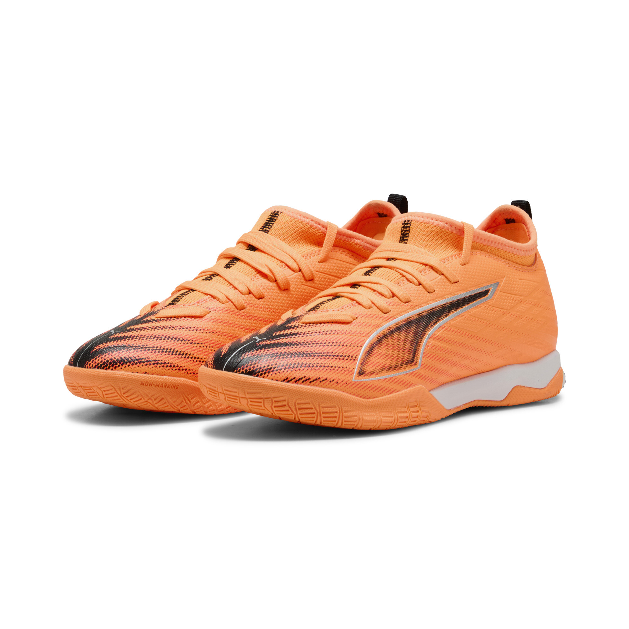 PUMA ULTRA 6 MATCH halfhoge futsalschoenen, Zwart/Rood, Maat 33 thumbnail 6