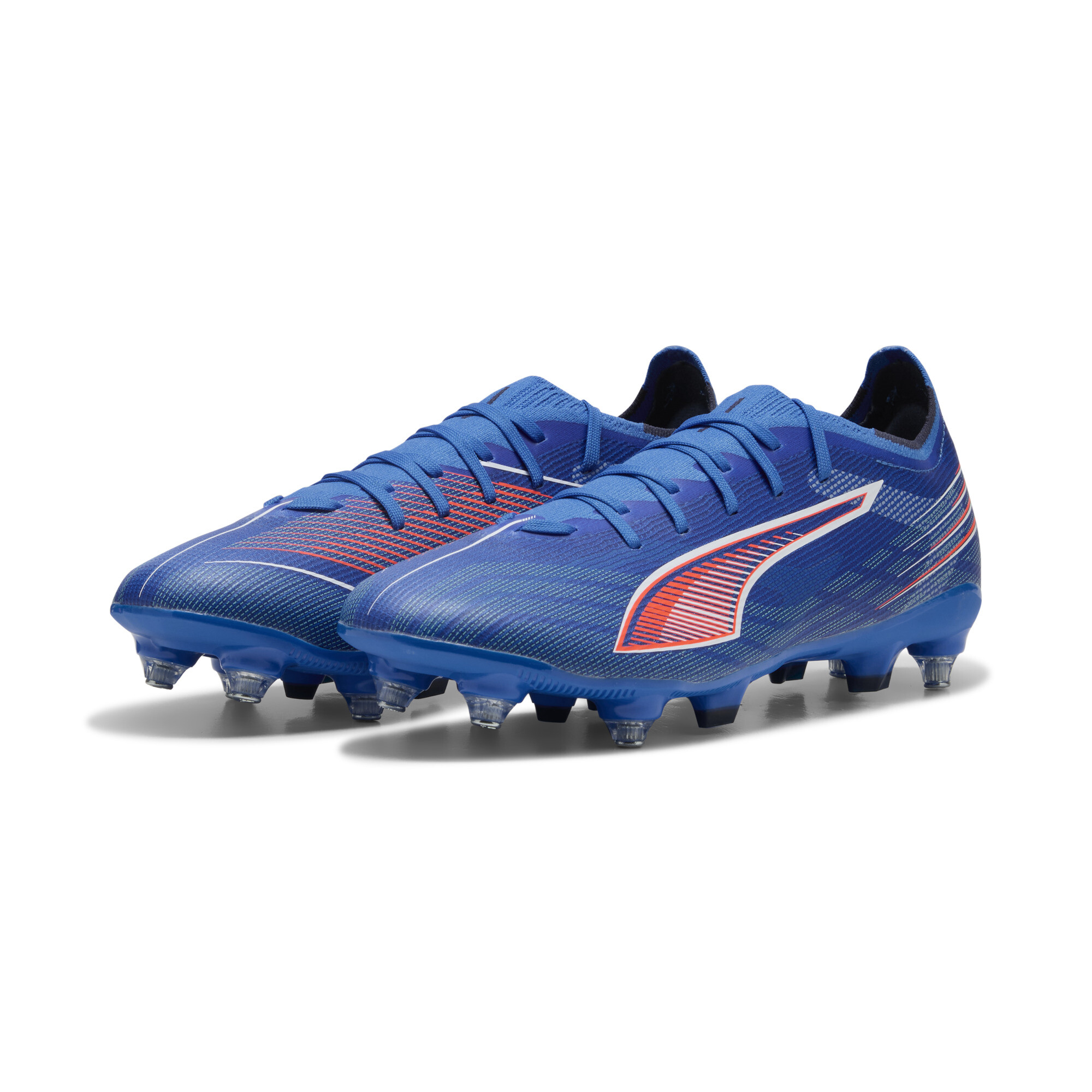 PUMA ULTRA 6 MATCH MxSG uniseks voetbalschoenen, Blauw/Rood/Wit, Maat 47 thumbnail 6