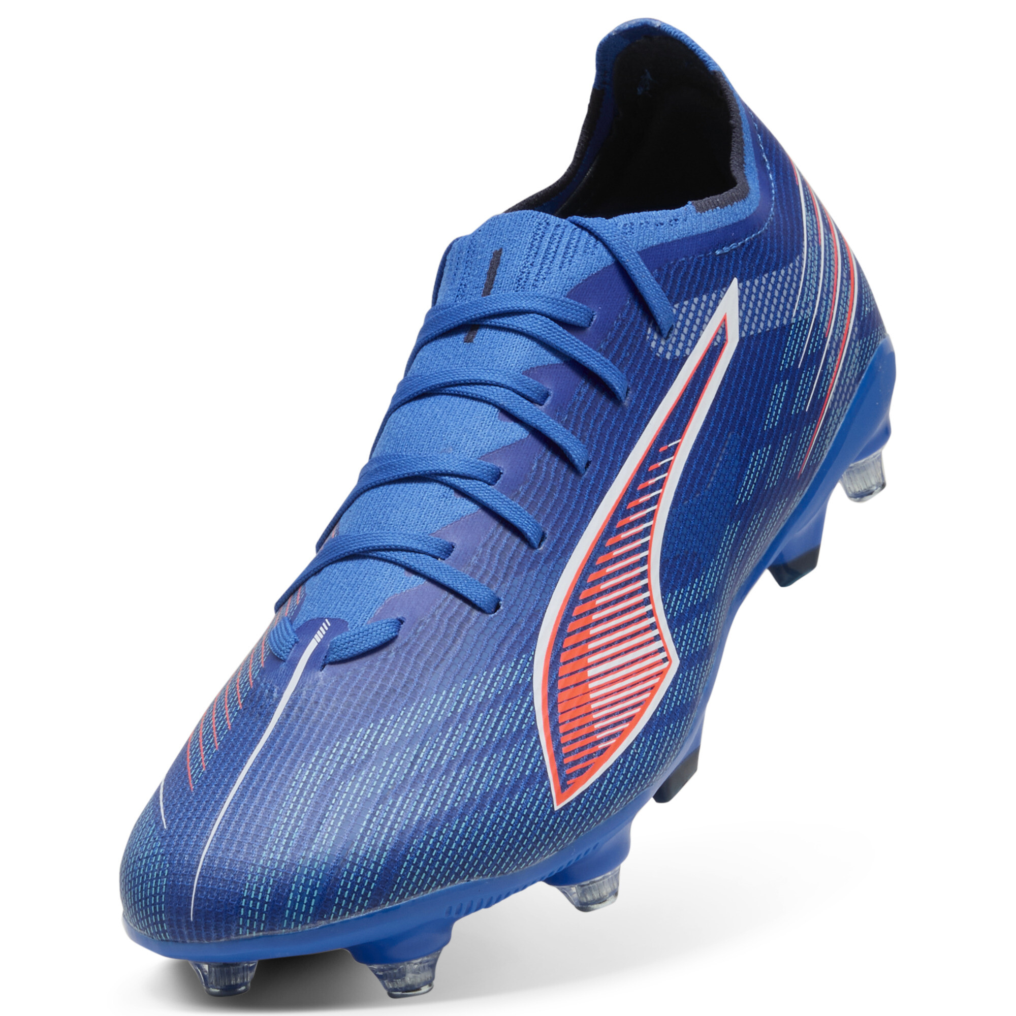 PUMA ULTRA 6 MATCH MxSG uniseks voetbalschoenen, Blauw/Rood/Wit, Maat 47 thumbnail 2