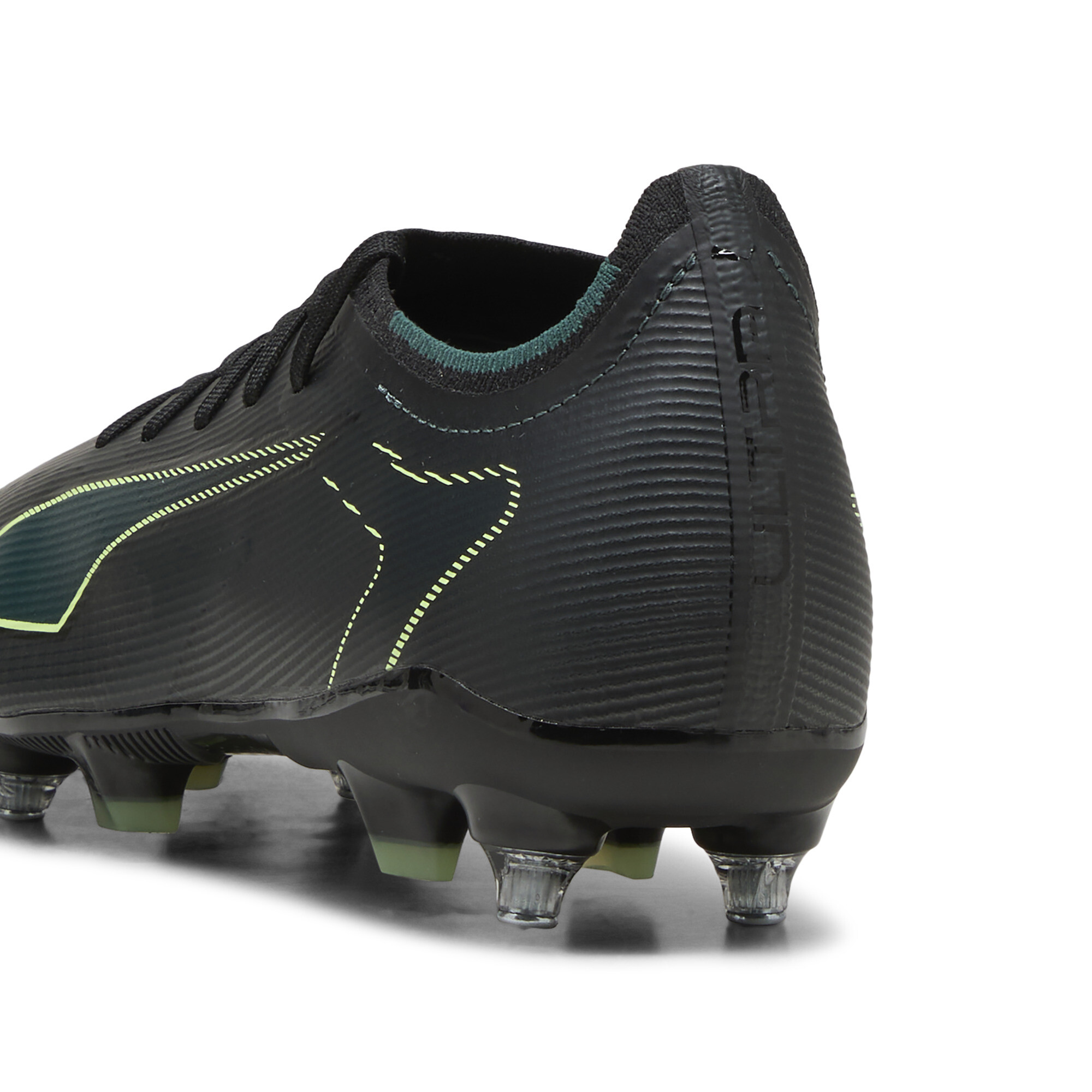 PUMA ULTRA 6 MATCH MxSG uniseks voetbalschoenen, Groen/Zwart, Maat 44 thumbnail 5