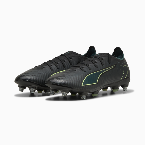 ULTRA 6 MATCH MxSG Football Boots Unisex, PUMA Black-Fizzy Light-Green Terrain, large-ZAF