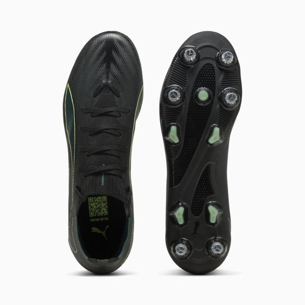 ULTRA 6 MATCH MxSG Football Boots Unisex, PUMA Black-Fizzy Light-Green Terrain, large-ZAF