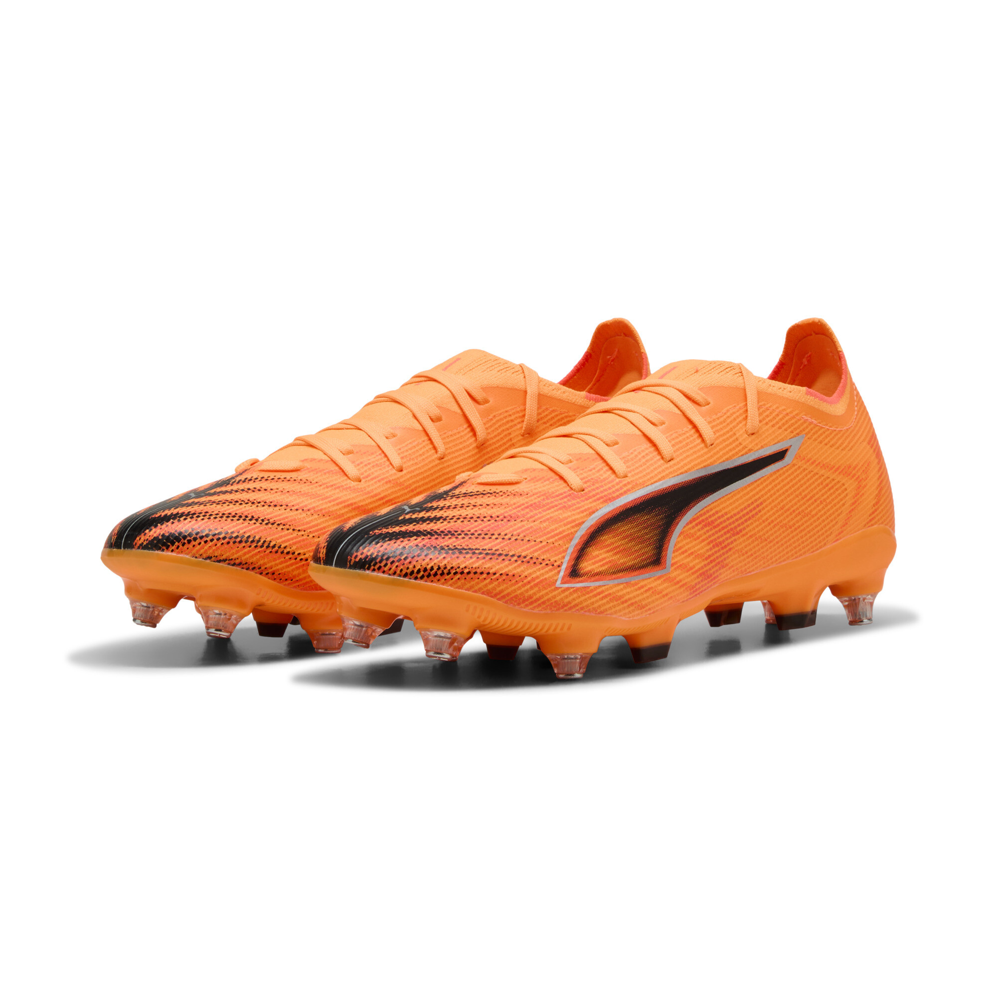 PUMA ULTRA 6 MATCH MxSG uniseks voetbalschoenen, Zwart/Rood, Maat 46 thumbnail 6