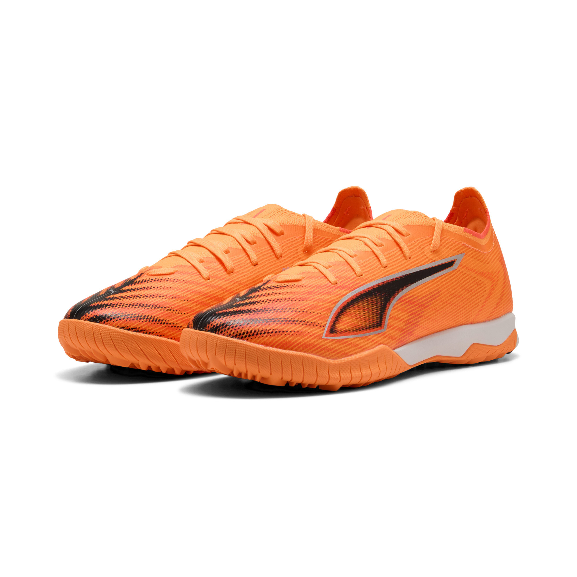 PUMA ULTRA 6 MATCH TT uniseks voetbalschoenen, Zwart/Rood, Maat 42 thumbnail 6