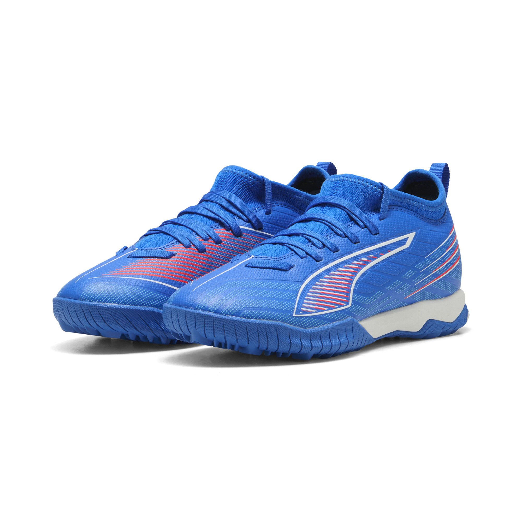 PUMA ULTRA 6 MATCH TT halfhoge voetbalschoenen, Blauw/Rood/Wit, Maat 34 thumbnail 6