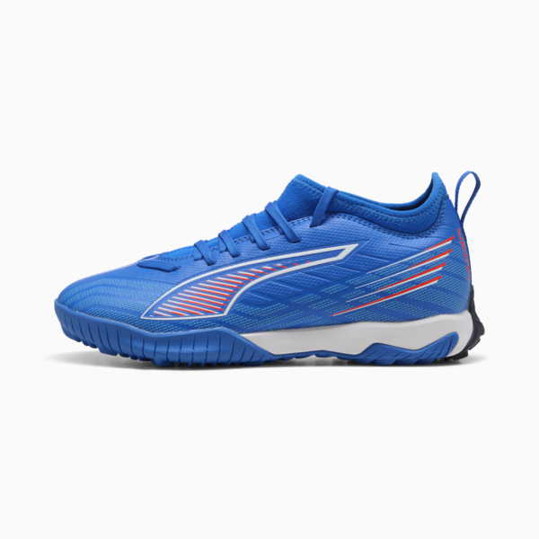 Botines de fútbol ULTRA 6 MATCH TT Mid juveniles, Ultra Blue-PUMA White-Glowing Red, large-ARG