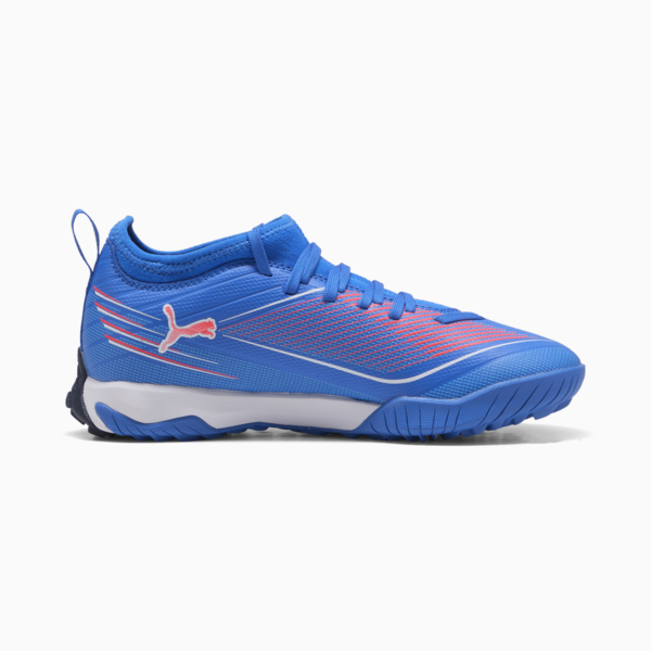 Botines de fútbol ULTRA 6 MATCH TT Mid juveniles, Ultra Blue-PUMA White-Glowing Red, large-ARG
